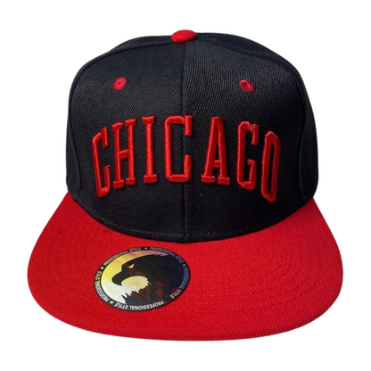 CHICAGO EMBROIDERY, FLAT BILL SNAPBACK HPF-CHICAGO