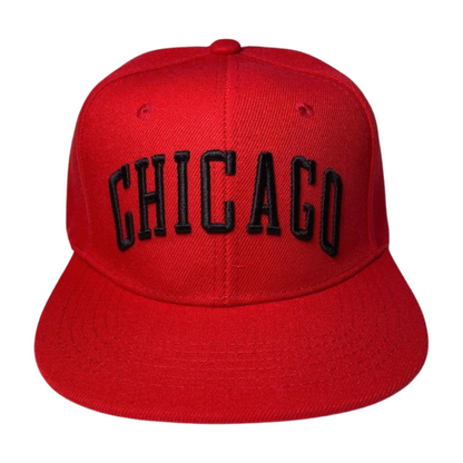 CHICAGO EMBROIDERY, FLAT BILL SNAPBACK HPF-CHICAGO