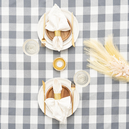 Checkered Cotton Plaid Tablecloth