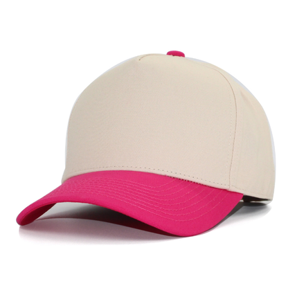 5 Panel Two Tone Structured Snapback Cap Tc