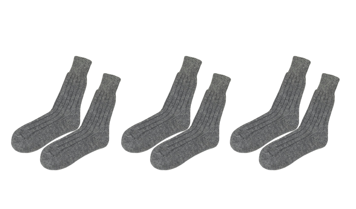 tittimitti® Women’s Alpaca Wool Socks 3-Pack – Soft Warm Winter Crew Socks (Made in Italy)