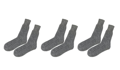 tittimitti® Women’s Alpaca Wool Socks 3-Pack – Soft Warm Winter Crew Socks (Made in Italy)