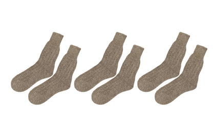 tittimitti® Women’s Alpaca Wool Socks 3-Pack – Soft Warm Winter Crew Socks (Made in Italy)